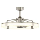 Artika Sunnyvale 28 Fandelier With Remote, Brushed Nickel Open. Price: $119.00.