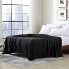 Queen Black Flat Sheet Ultra Soft Microfiber Wrinkle Resistant 90X102 New. Price: $22.99.