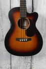 Martin 000C Jr-e Bass Burst 4 String Acoustic Electric Guitar With Gig Bag Open. Price: $849.99.