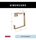 Delta 77746-CZ Towel Ring Vero Collection Champagne Bronze Single Hook Open. Price: $50.75.