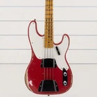 Fender Custom Shop 1956 P-bass Heavy Relic Guitar, Faded Seminole Red New. Price: $6150.00.