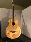 Luna Hen Par Acoustic Bass In Road Runner Hard Case Used. Price: $399.00.