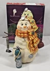 Holiday By Kirkland Doctor Snowman Figurine Christmas Statue 9" Used. Price: $15.96.