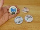 Lot Of 4 Buttons, Book Lover Cat Reading (teacher Librarian Gift School Reader) New. Price: $5.00.