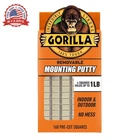 Gorilla Mounting Putty, Natural Tan Color, 168 Pre-cut Squares (pack Of 1) Non New. Price: $11.76.