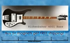 Rickenbacker 4001 4003 Brubaker JJX-4 NBS-5 Bass Guitar Refrigerator Magnet New. Price: $8.25.