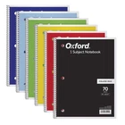 Oxford Spiral Notebook 6 Pack, Subject, College Ruled Paper, 8 10-1/2 Inc... New. Price: $15.69.