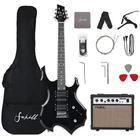 Fojill Heavy Metal Cool Shape Electric Guitar Kit Set 39 Inches, Black New. Price: $205.97.