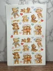 Vintage Hallmark Cards Teddy Bear Hearts Friendship Stickers Sheet 1984 X6 New. Price: $15.99.