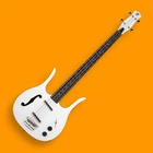 Danelectro 58 Longhorn Short-scale Semi-hollow Bass Red Hot White Used-mint Open. Price: $529.00.
