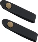 2PCS Leather Headstock Strap Tie With Button For Amp Headphone Adapter, Black New. Price: $8.12.