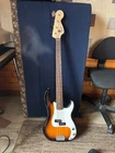 Fender Squier Precision Bass Guitar, 3-COLOR Sunburst Open Box. Hardly Played!. Price: $425.00.