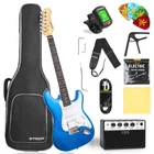 Strich Electric Guitar Beginner Kit 39" Full Size SST-S20 Sapphire Blue New. Price: $179.99.