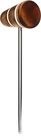 Low Boy Standard Wood Bass Drum Beater - Scorched, White Stripes New. Price: $40.00.