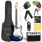 Strich Full-size Electric Guitar Starter Student Package With Amp & Accessories New. Price: $175.99.