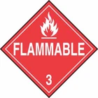 Accuform Signs MPL301VP1 Plastic Hazard Class Dot Placard, "flammable 3" New. Price: $10.99.