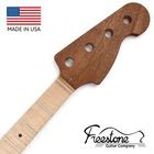 Bass Guitar Neck - Curly Maple On Sapele Style Fits Fender Jazz New. Price: $219.00.