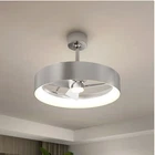 Artika FAN-AUR-C2BL Austin 23" Led Fandelier Chandelier Brushed Nickel New Open. Price: $99.99.