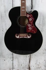 Epiphone J-200 Studio Jumbo Body Acoustic Electric Guitar Black Finish New. Price: $549.00.