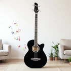4-STRING Beginner Acoustic Electric Bass Guitar Set Black Eq Cutaway Bag New. Price: $128.99.