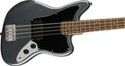 Squier Jaguar Bass Black Charcoal Frost Metallic Laurel Fingerboard Used. Price: $730.06.