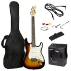 Rockjam Electric Guitar Superkit With 10-WATT Amp, Gig Bag, Picks & Online Lesso New. Price: $170.11.
