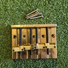 Vintage Gold Leo Quan Badass Ii High Mass Bass Bridge. Natural Patina. Fender Jp Used. Price: $79.99.