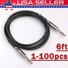 6FT Noiseless Electric Guitar Bass Cable Pedal Amp Cord 1/4" Usa Keyboard Lot New. Price: $354.89.