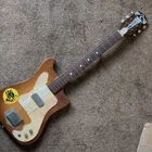 Kay Vintage Solid Body Electric Guitar Right-handed 6 String Brown Pickguard. Price: $250.00.