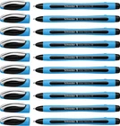 Schneider Slider Memo Xb Ballpoint Pen, 1.4 Mm, Light Blue Barrel, Black Ink, 10 New. Price: $34.90.