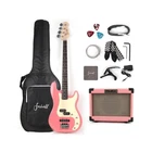 Full Size 4 Four String Electric Bass Guitar 10W Battery Power Bluetooth Ampl... New. Price: $256.17.
