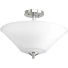 Progress Lighting P3864 Joy 17"W Semi-flush Ceiling Nickel New. Price: $81.99.