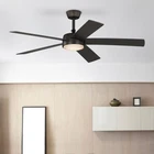 Benning 52 In. Flat Bronze Downrod Standard Ceiling Fan With White Adjustable Open. Price: $40.99.