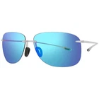Maui Jim Hikina Crystal Matte Frame / Blue Hawaii Polarized Lenses B445-05CM New. Price: $136.00.