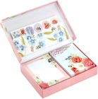Stationery Set With Desk Organizer, Light Pink (10 Blank Cards Envelopes, 2 New. Price: $26.85.