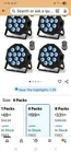 Holdlamp Rechargeable Rgbw Par Stage Lights 4 Pack, Dmx, Remote, 12 Leds New. Price: $100.00.