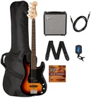 Fender Squier Affinity Precision Bass Pj 3-COLOR Sunburst W/ Amplifier New. Price: $499.99.