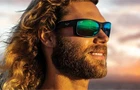 New Maui Jim Equator GM848-15 Matte Black Sunglasses Green Mirror Lens. Price: $199.00.