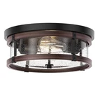 Aiwen Modern 13.77 In. 2-LIGHT Black Flush Mount Industrial Close To Ceiling Open. Price: $39.35.