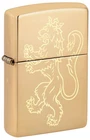 Zippo Fighting Lion Design High Polish Brass Windproof Pocket Lighter, 46839 New. Price: $39.95.