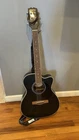Mitchell O120CEWPM Auditorium Acoustic-electric Guitar Black With Strap Used. Price: $115.00.