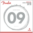 (pack Of 3) Fender Super 250'S Electric Guitar Strings 250L, Light, 9-42 New. Price: $14.84.