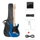 Glarry Full Size Electric Guitar For Music Lover 39" Right Handed, Blue New. Price: $147.99.