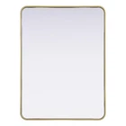 Elegant Decor Contour Metal Rectangle Mirror 30X40" Brass New. Price: $283.86.