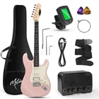 Musicool 39 Inch Electric Guitar Starter Kit Hss Pickups Solid Body Pink New. Price: $153.48.