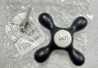 Kingston Brass KBH1790AXH Hot Metal Cross Handle, 3/8" 16PT - Black Open. Price: $24.99.