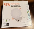 Simply Conserve 6 In. Slim Cct Selectable Led Recessed Downlight W/ Remote J-box Open. Price: $12.19.