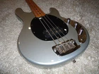 Sterling By Music Man Stingray Classic RAY34CA Silver Metallic Bass Guitar. Used. Price: $749.99.