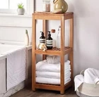 Mesa 3-TIER Acacia Storage Shelf Tower Bathroom 1619123 New. Price: $129.00.
