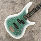 Ocean Green Electric Bass Guitar 4 String Maple Top Chrome Hardware Free Ship New. Price: $219.00.